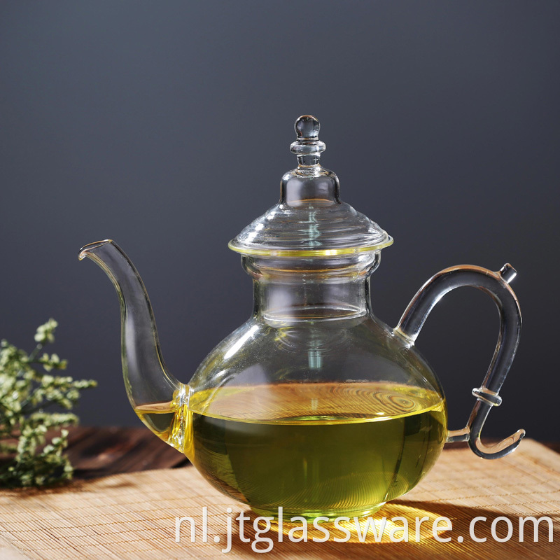 Glass Teapot with Heat Resistant Borosilicate Glass Teapot Flowering Tea and Loose Leaf Tea